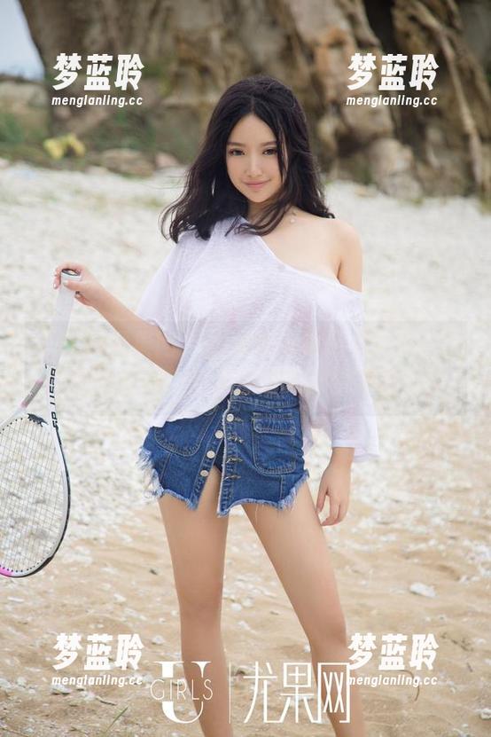 UGirls尤果网 - 乔依琳海边写真全集：风吹起她的发，难道连海鸟都想凑热闹？