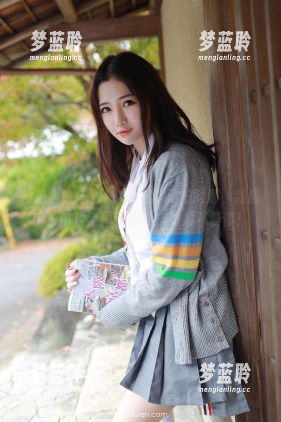 模范学院 - 看Ellie艾栗栗的制服，我应该提前预定围观席了，图集不要停！